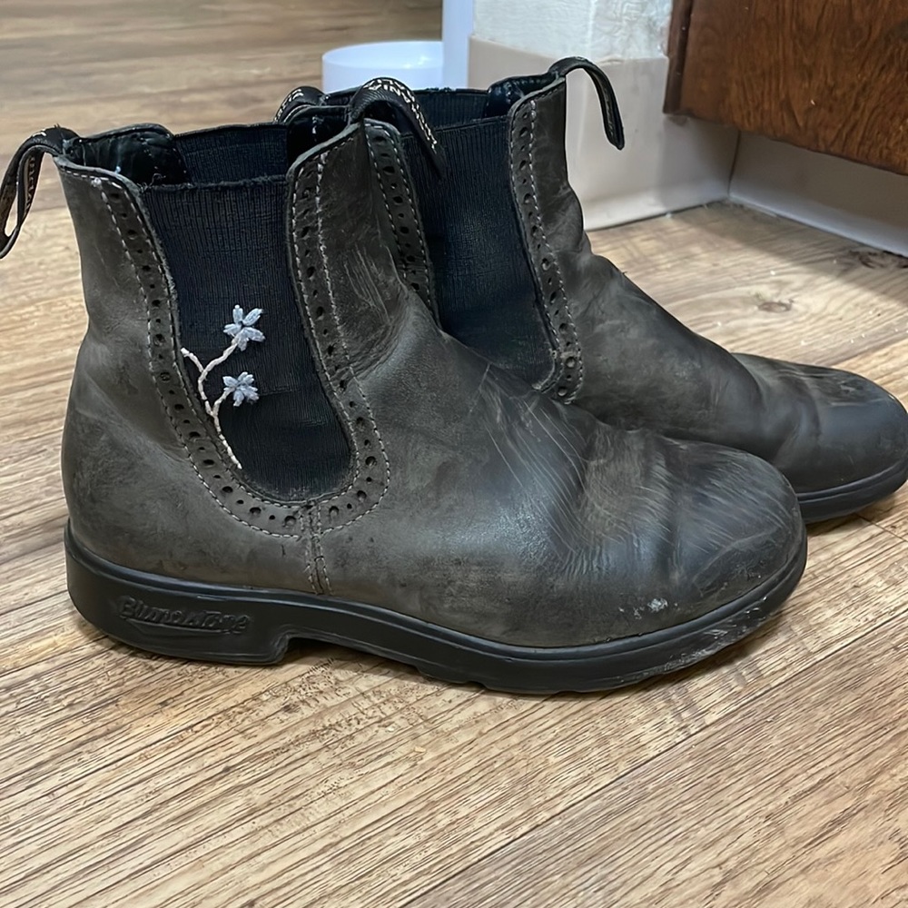 Blundstones !Would have continued to wear them but was gifted a new pair.